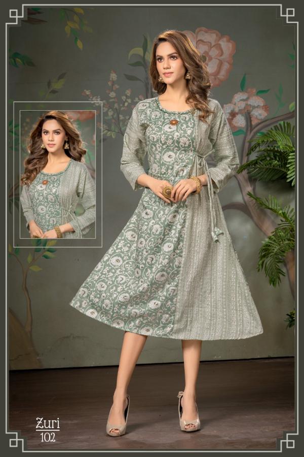 Trendy zuri Rayon Designer Exclusive Kurti Collection